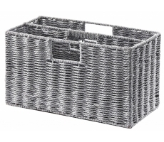 Zeitungsständer Baumwolle grau flach Zeitungsständer Baumwolle grau flach
