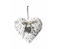 Deko-Herz aus Chipwood weiß Deko-Herz aus Chipwood weiß