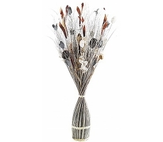 Deko-Bündel 100 cm Kokos grau-weiß Deko-Bündel 100 cm Kokos grau-weiß