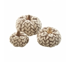 Dekoobjekt Kürbis beige S/3 Dekoobjekt Kürbis beige S/3