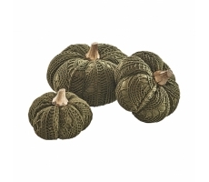 Dekoobjekt Kürbis grün S/3 Dekoobjekt Kürbis grün S/3