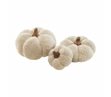 Dekoobjekt Kürbis weiß S/3 Dekoobjekt Kürbis weiß S/3