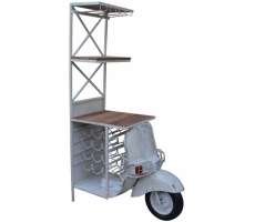 Regal SCOOTER aus Metall im Vintage Stil Regal SCOOTER aus Metall im Vintage Stil
