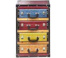 Kofferregal 4 Fächer bunt Kofferregal 4 Fächer bunt