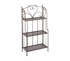 Metallregal - braun - 122 cm Metallregal - braun - 122 cm