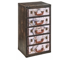 Kommode COMPASS aus MDF 5 Fächer