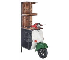 Regal SCOOTER ITALIA Grün Weiß Rot