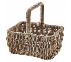 Einkaufskorb ETTA aus Rattan kubu grey Einkaufskorb ETTA aus Rattan kubu grey