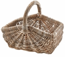Einkaufskorb CLARA aus Rattan kubu grey Einkaufskorb CLARA aus Rattan kubu grey
