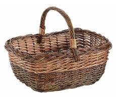 Einkaufskorb aus ungesch. Weide Einkaufskorb aus ungesch. Weide