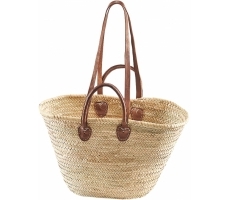 Palmtasche Ledergriffe/Lederhenkel