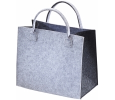 Filztasche hellgrau mit dunkelgrau Filztasche hellgrau mit dunkelgrau