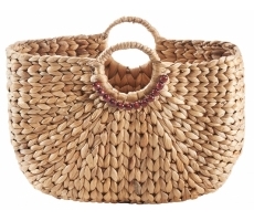 Tasche mit rundem Griff Wasserhyazinthe