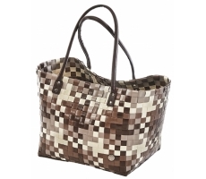 Shopper MERI aus PE/PU geflochten