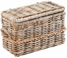 Truhe Rattan Kubu Grey 50x26x31 cm Truhe Rattan Kubu Grey 50x26x31 cm