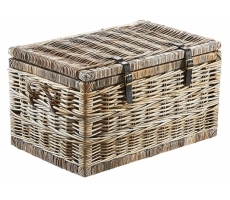 Sitztruhe Rattan Kubu grau 70 cm Sitztruhe Rattan Kubu grau 70 cm