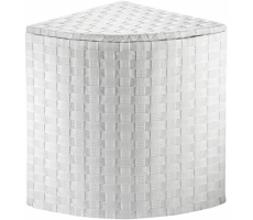 Eckwäschebehälter weiß aus Nylon Eckwäschebehälter weiß aus Nylon