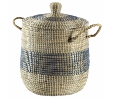 Wäschekorb aus Seegras-Kunststoff Wäschekorb aus Seegras-Kunststoff