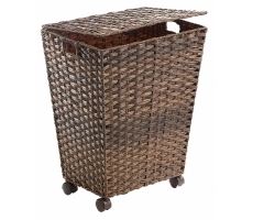 Wäschebehälter Polyrattan dunkelbraun Wäschebehälter Polyrattan dunkelbraun