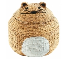 Dekokorb KITTY aus Wasserhyazinthe Dekokorb KITTY aus Wasserhyazinthe