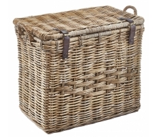 Universalkorb Rattan mit Deckel groß