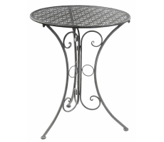 Tisch aus Metall grau 60cm Tisch aus Metall grau 60cm