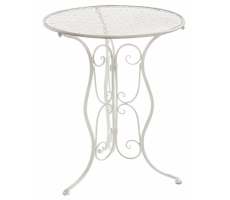 Tisch rund Metall weiß Tisch rund Metall weiß