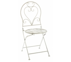 Stuhl aus Metall cream Stuhl aus Metall cream