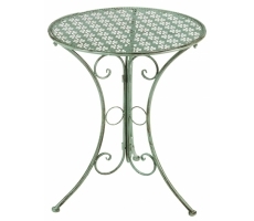 Tisch aus Metall antique green