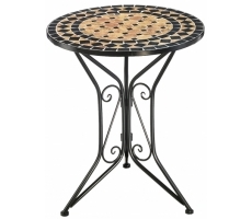 Metalltisch mit Mosaik