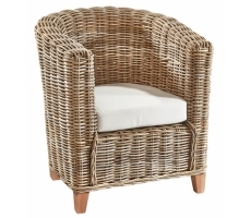 Rattansessel RUSTO mit Kissen