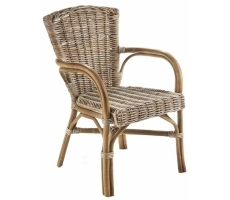 YORK Sessel Rattan kubu grey