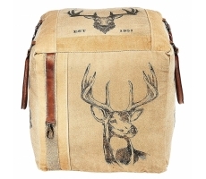 Sitzwürfel Hirsch aus Canvas Sitzwürfel Hirsch aus Canvas