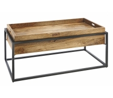 Couchtisch mit abnehmbarer Platte