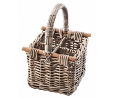 Flaschenträger 4-teilig PULLO grau