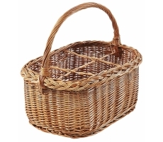 Flaschenträger 6-teilig gekochte Weide