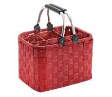 Flaschenträger f. 6 Flaschen Nylon rot