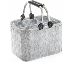 Flaschenträger 6 Fl. Nylon white grey