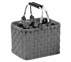 Flaschenträger f. 6 Flaschen Nylon grau