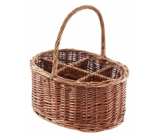 Flaschenträger 6-teilig gekochte Weide