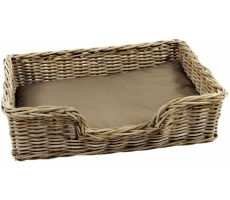 Hundelager PUPPY Rattan m. Kissen M Hundelager PUPPY Rattan m. Kissen M