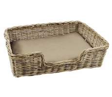 Hundelager PUPPY Rattan m. Kissen L Hundelager PUPPY Rattan m. Kissen L