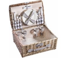 Picknickkoffer 4 Pers. Weide grau Picknickkoffer 4 Pers. Weide grau