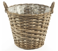 Pflanzkorb Rattan rund kubu Pflanzkorb Rattan rund kubu