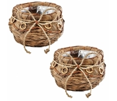 Übertopf Kokos 2er Set Übertopf Kokos 2er Set