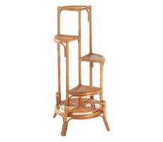 Blumenständer f. 4 Töpfe natur Rattan