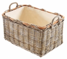 Holzkorb rechteckig Gr. Rattan grey Holzkorb rechteckig Gr. Rattan grey