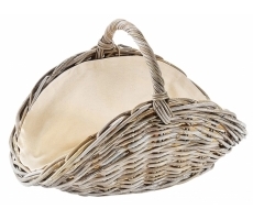 Holzkorb oval Henkelgriff Kubu grey Holzkorb oval Henkelgriff Kubu grey