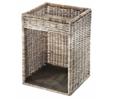 Kaminholzregal Rattan Kubu grau Kaminholzregal Rattan Kubu grau