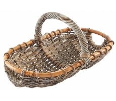 Henkelkorb aus Rattan kubu grey Henkelkorb aus Rattan kubu grey